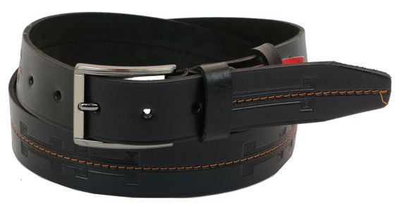 Ремінь під джинси Skipper чорний 3,8 см