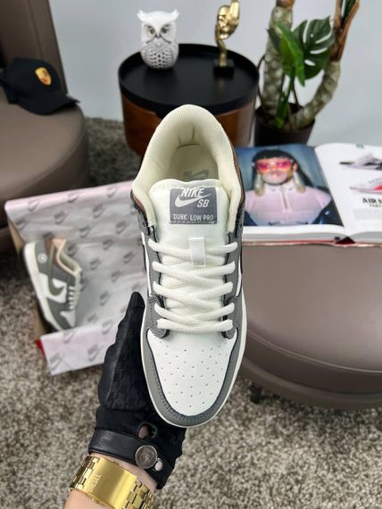 Кроссовки SB Dunk Low x Yuto Horigome Grey White Brown  , Вьетнам 41 26 | Зображення 9