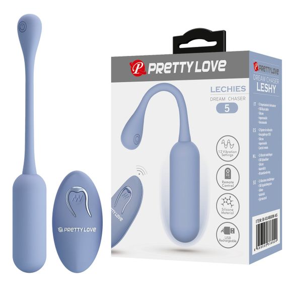 Віброяйце з дистанційним управлінням Pretty Love - Lechies Dream chaser 5 Blue, BI-014867W-A5 Sex Aura