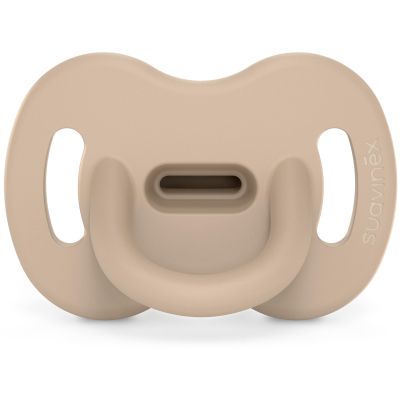 Пустышка Suavinex Colour Essence силіконова фізіологічна, 6-18 місяців, світло-бежева (308611)