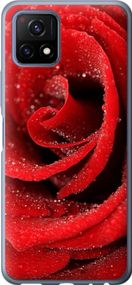 Чехол на Vivo Y52S Красная роза "529u-2242-17620"