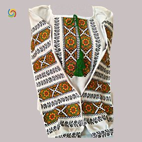 Рубашка Украинская вышиванка  44428699 цвет белый размер L/XL