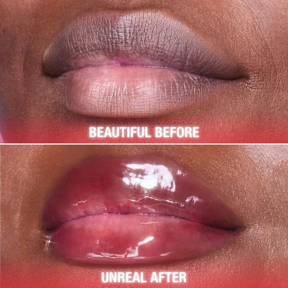 Олійка-блиск для губ Charlotte Tilbury Unreal Lips Nectar oil - Cherry Glaze (14 ml) | Зображення 3