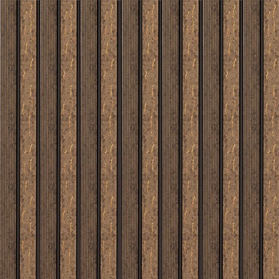 Рейка декоративна PS 2900х120х12мм Коричневий із золотими прожилками SW-00001749 | Зображення 4