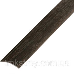 Пороговая планка разных цветов 50*3 мм полукруглая ламинированная 270, венге