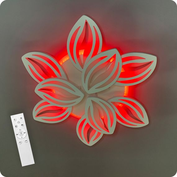 Люстра светодиодная 517 Light 3color с пультом 180Вт Белый (01755) | Зображення 9