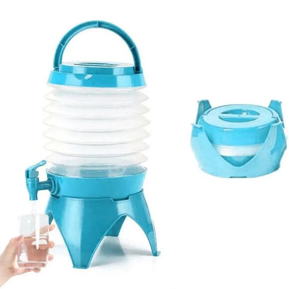 Відкритий складний диспенсер для напоїв пластиковий портативний для пікніків на відкритому повітрі | Зображення 4