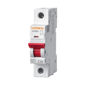Автоматичний вимикач 1P 16А 4,5 kA VF-RS4-AV1C16 Resist Videx