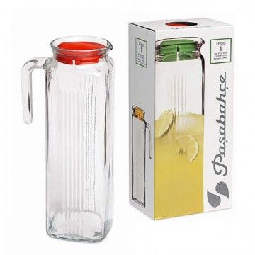 Глечик скляний з кришкою Pasabahce Frigo 80050, 1 л, для води, молока, напоїв | Зображення 5