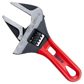 Ключ розвідний Ultra з тонкими губками укорочений 155 мм 0-41 мм CrV (4100232)