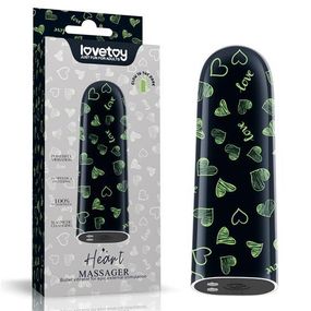 Вибропуля - Rechargeable Glow-in-the-dark Heart Massager Sex Aura