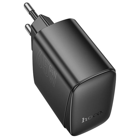 СЗУ Hoco CS63A Bright PD65W (1USB-A/1C) Black | Зображення 1