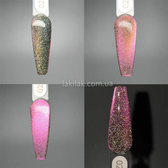 Світловідбивний гель-лак Gelix Space Cat №2 (з ефектом котячого ока) 8мл