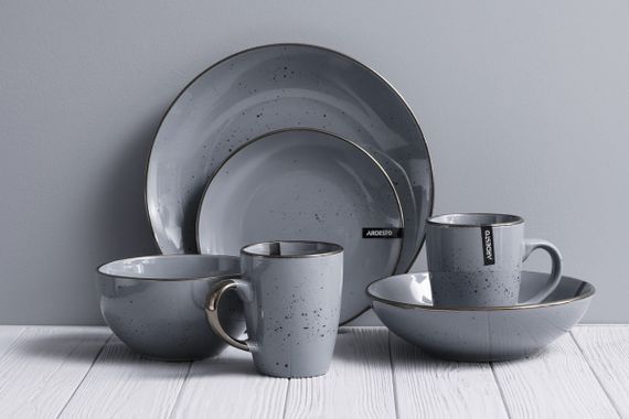 Салатник Ardesto Bagheria Grey AR-2914-GREY 14 см сірий | Зображення 1
