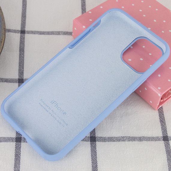 Чохол Silicone Case Full Protective (AA) для Apple iPhone 11 Pro Max (6.5") Блакитний / Lilac Blue | Зображення 2