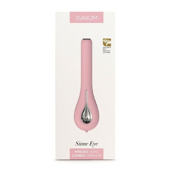 Смарт-вібратор з камерою Svakom Siime Eye Pale Pink: Візуальне дослідження, керування через додаток, для точки G | Зображення 8