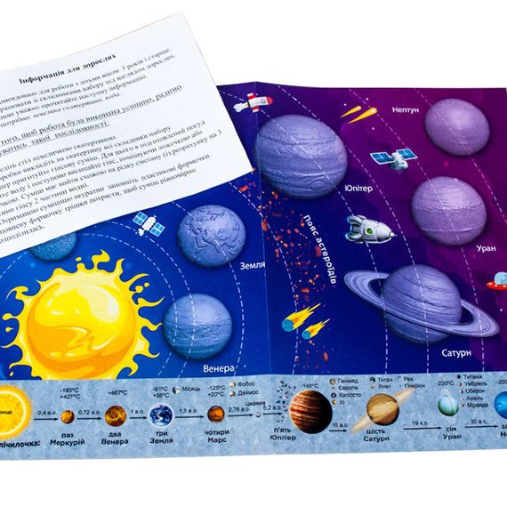 Гіпсова розмальовка на магнітах "Космічні пригоди" 94624 фарби в наборі | Зображення 2