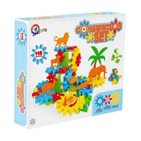 Детский набор конструктора "Шестерни с животными" 3763TXK 118 деталей