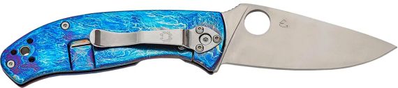 Ніж Spyderco Tenacious D2 Titanium Blue | Зображення 1