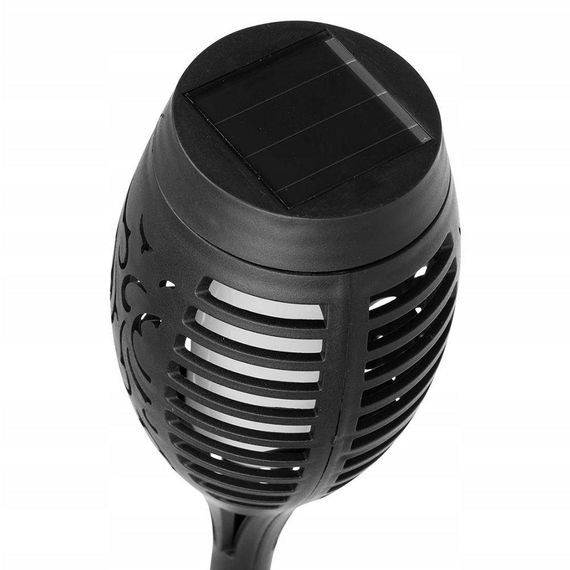 Садовый фонарь 52см, на солнечной батарее с эффектом пламени, Solar flame led light sensor activated / | Зображення 2