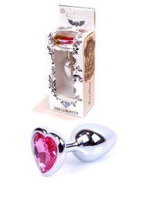 Анальная пробка -Jawellery Silver Heart PLUGPink sexstyle