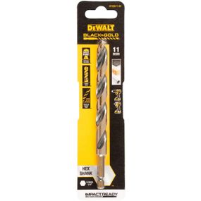 Свердло по металу 11мм EXTREME IMPACT Black & Gold DeWALT DT20617