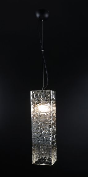 Люстра підвісна LOFT на 1 лампочку 25805 Чорний 50-130х12х12 см. | Зображення 3