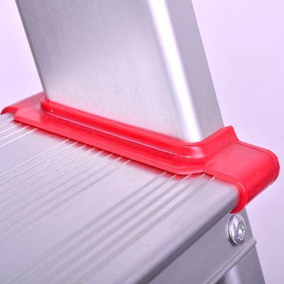 Драбина алюмінієва, 7 сходинок, висота: 2005 мм, висота до платформи: 1500 мм, 150 кг INTERTOOL LT-1007 | Зображення 2