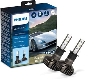 11336U91X2 (PHILIPS) LED H3 Ultinon Pro9100 +350% X2 12/24V 20W