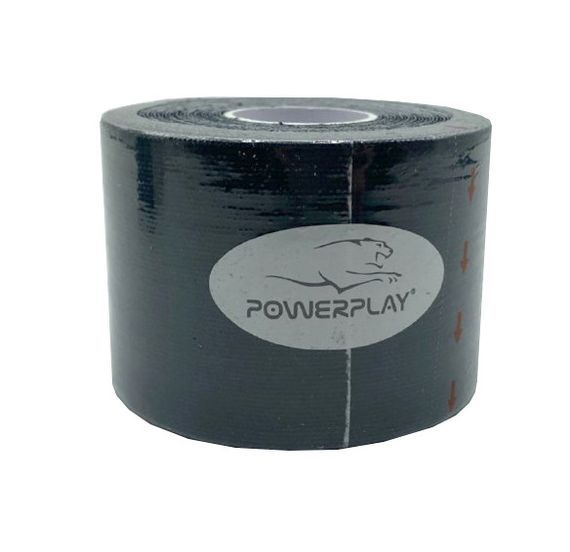 Кінезіологічний тейп PowerPlay 4315 Чорний 5cм*5м | Зображення 1