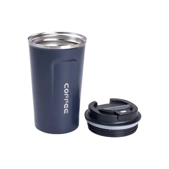 Термокружка Coffee  с датчиком температуры 380 мл синяя HPGM5821BL | Зображення 3