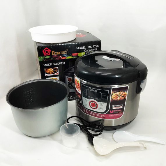 Скороварка пароварка мультиварка Domotec, Мультиварка для готовки, Электронные мультиварки рисоварки BR-33 | Зображення 5
