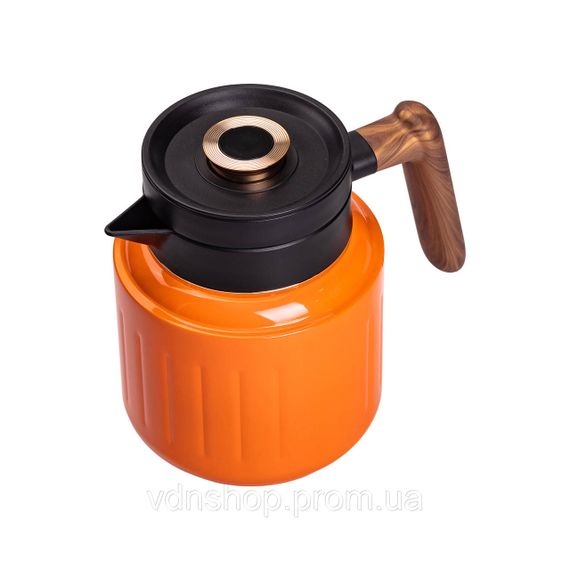 Чайник термос с индикатором температуры и заварником 1 л оранжевый HP-14-51O | Зображення 2