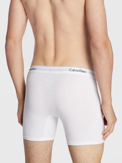 Набір чоловічих анатомічних трусів боксерів подовжений фасон Calvin Klein men boxer 3 шт в наборі. | Зображення 4