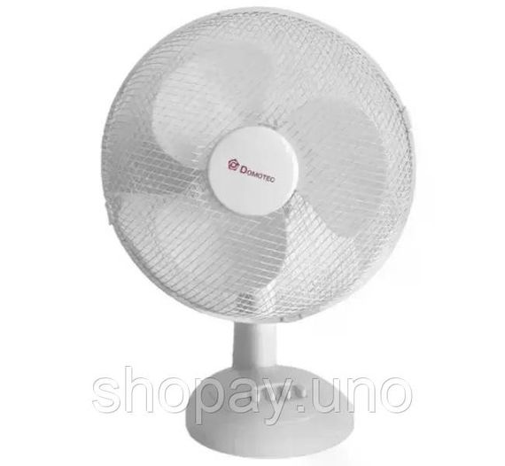 Вентилятор підлоговий DOMOTEC MS-1625 White • Побутовий вентилятор для дому, офісу та кімнати