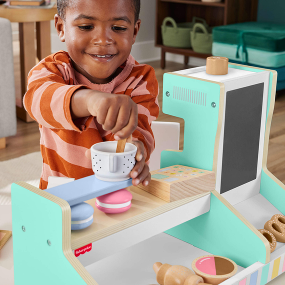 Дерев'яний ігровий набір Fisher-Price Кав'ярня Wooden Coffee Shop Set | Зображення 4