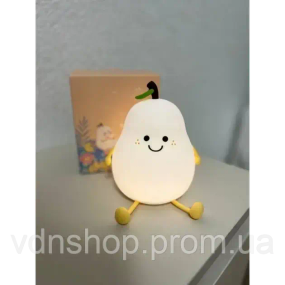 Детский светильник ночник аккумуляторный силиконовый "Груша" LED L40