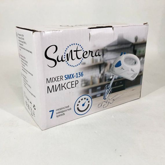 Кращий ручний міксер Suntera SMX-136 300 Вт, Міксер з функцією регулювання швидкості YM-23 | Зображення 3