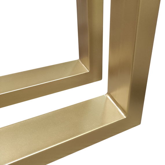 Комплект ніжок для столу з металу 300×60mm, H=730mm (профільна труба: 60x20mm) Золото | Зображення 3