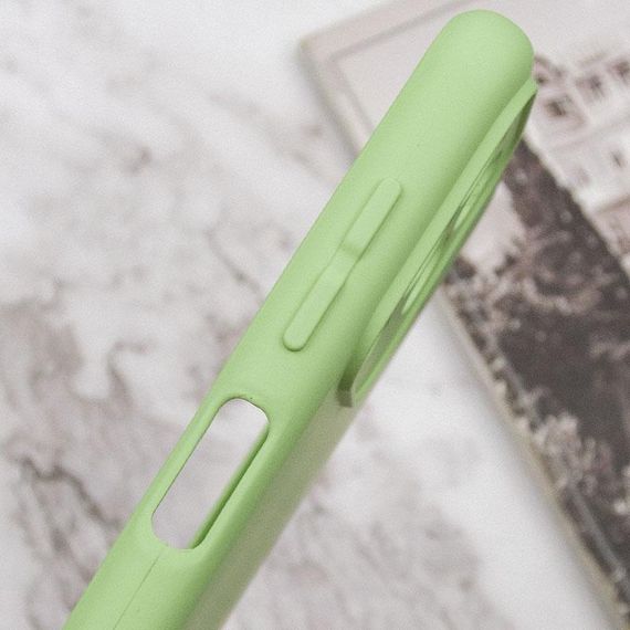 Чохол TPU GETMAN Liquid Silk Full Camera для Samsung Galaxy M33 5G Зелений / Pistachio | Зображення 5