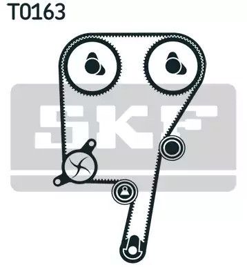 Помпа + комплект ременя ГРМ VOLVO V60, SKF (VKMC06038) | Зображення 1