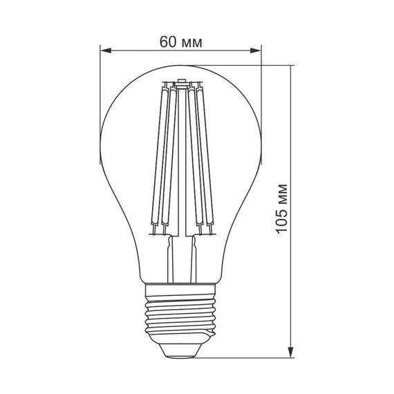 Світлодіодна лампа TITANUM  Filament A60 7W E27 2200K бронза | Зображення 2