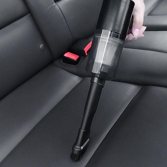 Автомобільний пилосос 2в1, 120Вт Vacuum cleaner, Чорний / Акумуляторний пилосос для машини / Бездротовий пилосос в авто | Зображення 4
