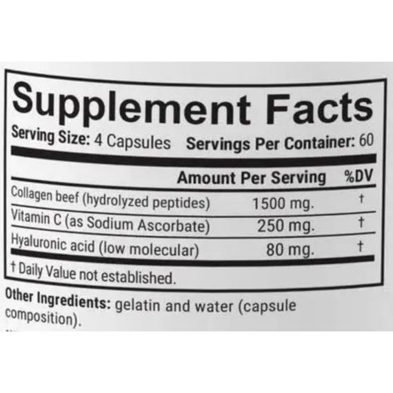 Коллаген En`vie Lab Beef Collagen Complex 3 (1&3 TYPE) 1830 mg 240 Caps | Зображення 1