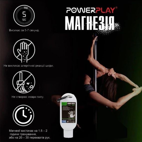 Магнезія спортивна рідка PowerPlay PP_4005 Liquid Chalk 50 мл. | Зображення 5