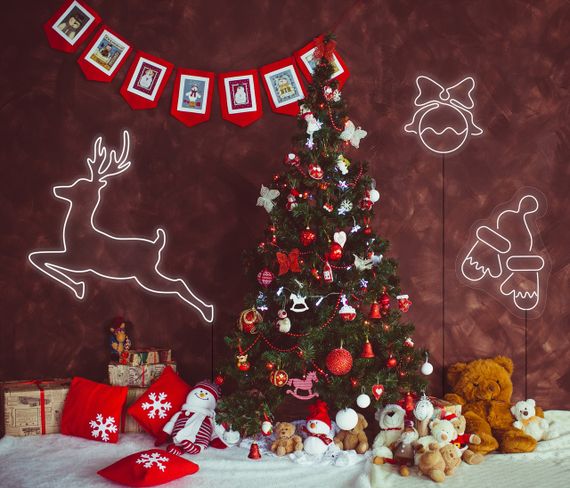 Неоновий світильник Олень 580х600 acr-n000015 | Зображення 2