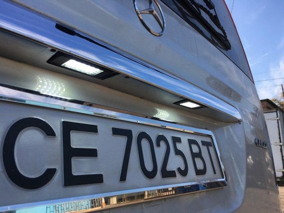 Подсветка номера LED (2 шт) для Mercedes Viano 2004-2015 гг. | Зображення 5