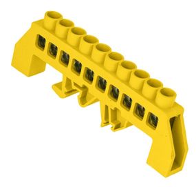 Шина универсальная изолированная «N» на DIN-рейку ШЛУ 8х12-10 жовтий Ny95503150