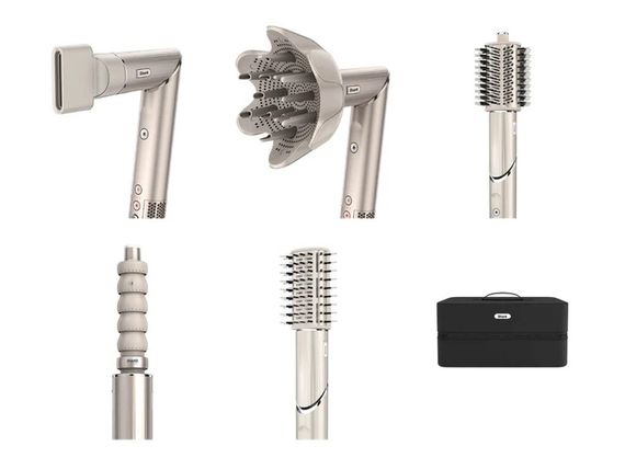 Стайлер для волосся Shark FlexStyle 5-in-1 Hair Styler and Dryer Stone HD446SLEU 1650 Вт сріблястий