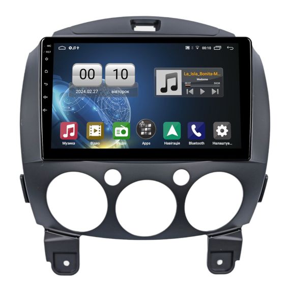 Штатна магнітола серії QIV Q1 під Mazda 2 DE 2007-2014 9 дюймів
